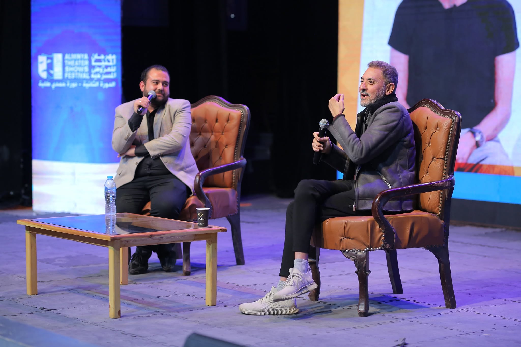 فتحي عبد الوهاب في ماستر كلاس مهرجان المنيا للعروض المسرحية 2024